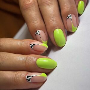 leopard print nails
