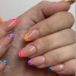 leopard print nails