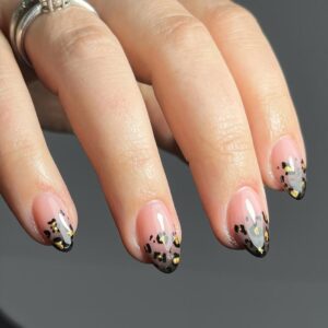 leopard print nails
