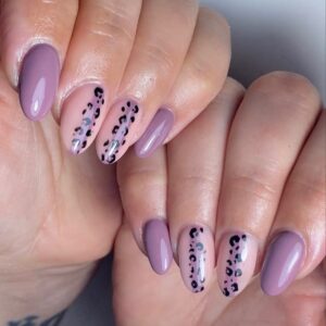 leopard print nails