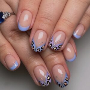 leopard print nails