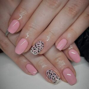 leopard print nails